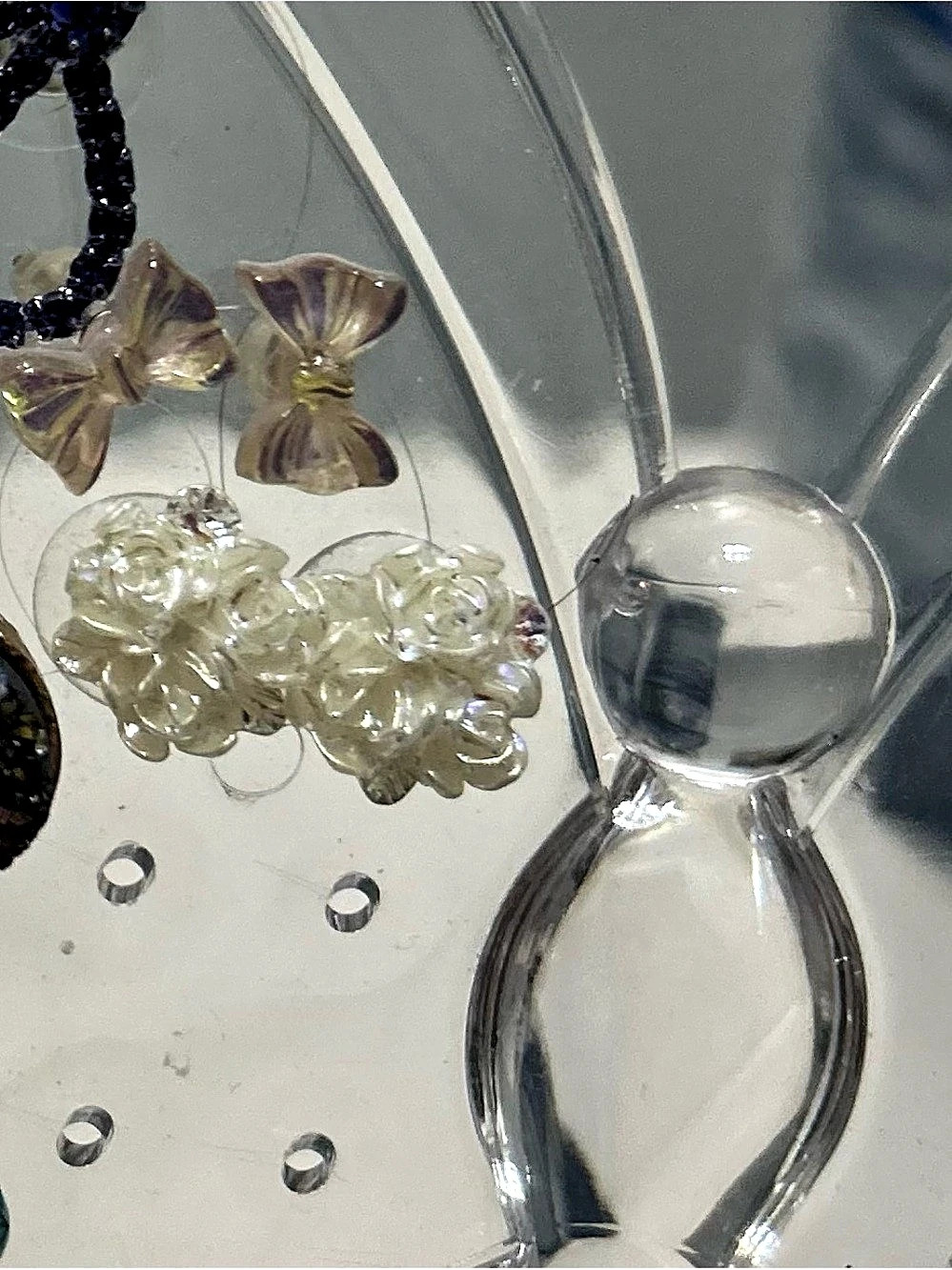Silver & Clear Statement Earrings